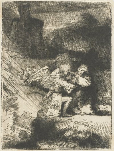 Die Agonie im Garten, 1655-59 von Rembrandt van Rijn